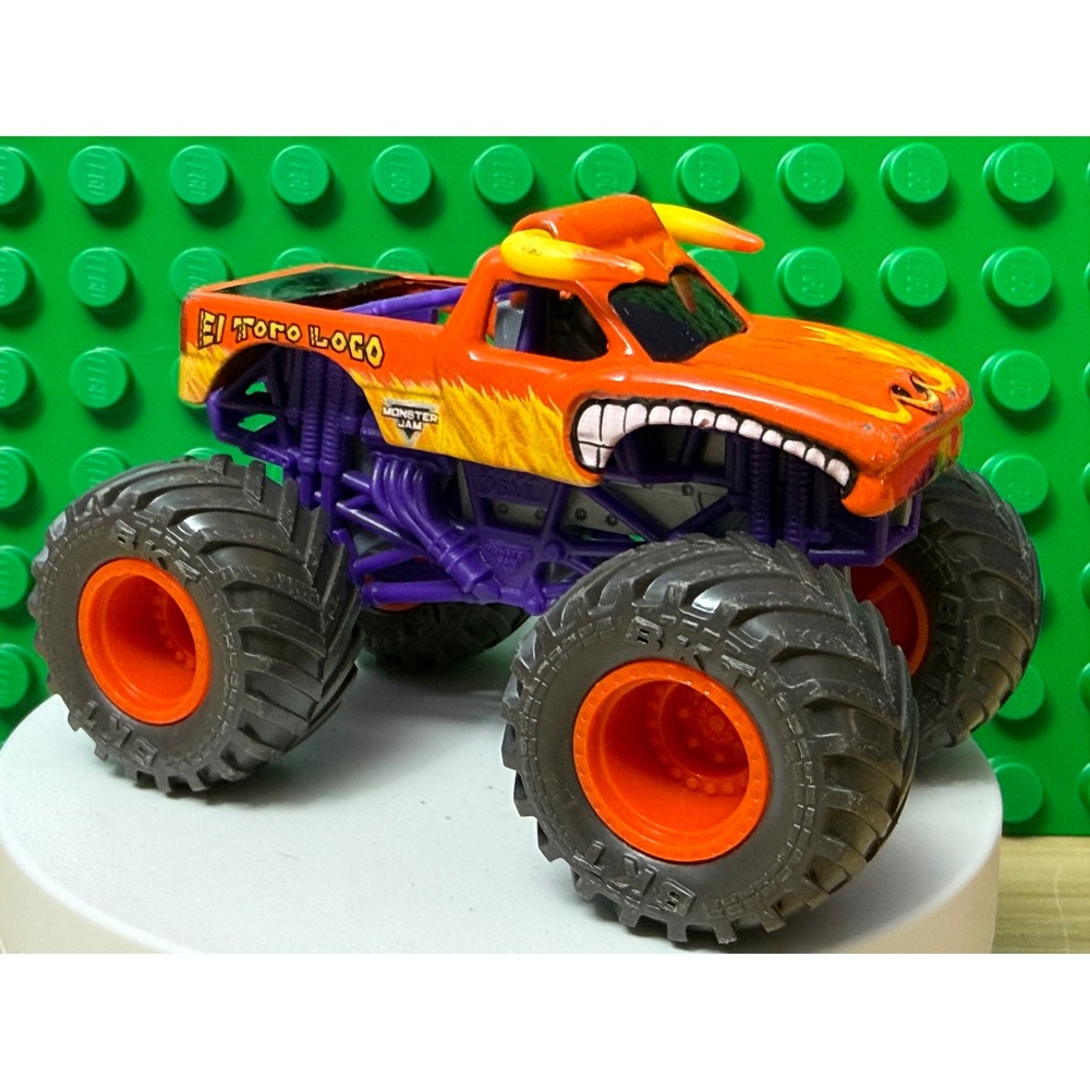 Monster Jam El Toro Loco Orange Monster Truck Diecast 2023 FMC BKT Tires